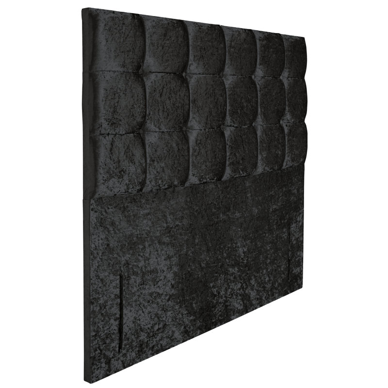 Barlow Upholstered Headboard, Black, Kingsize