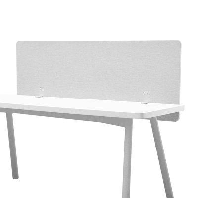 Panneau d'intimité de diviseur de bureau, cloison de bureau à pince 60 "x 24", panneau de cloison en PET, cloison d'intimité pour poste de travail avec 2 pinces de type C pour bureau, pièce robuste, bibliothèque