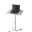 Support pour ordinateur portable blanc réglable en hauteur et inclinable, réglable en hauteur et en inclinaison de la surface du bureau