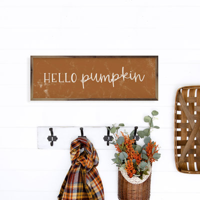 " Hello Pumpkin "