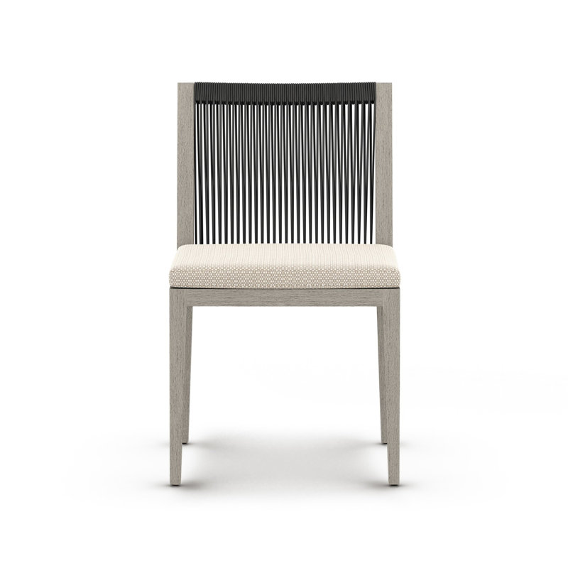 Dimitri Outdoor Dining Side Chair, Gray, Faye Sand