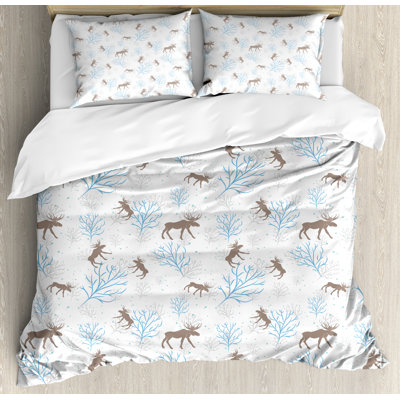 Moose Modern & Contemporary Duvet Cover