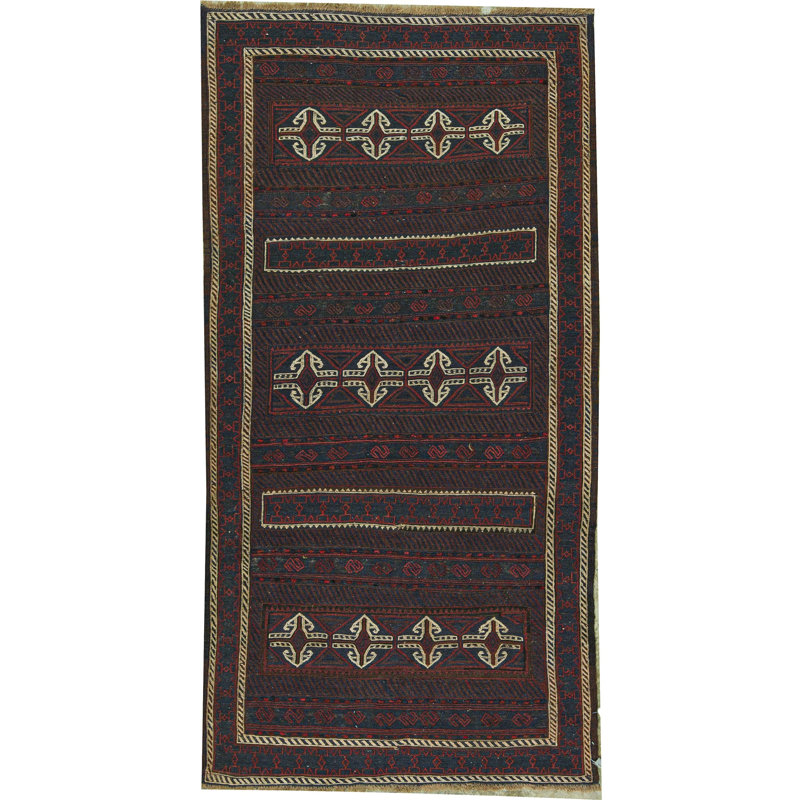 Hand-Knotted High-Quality Black Area Rug