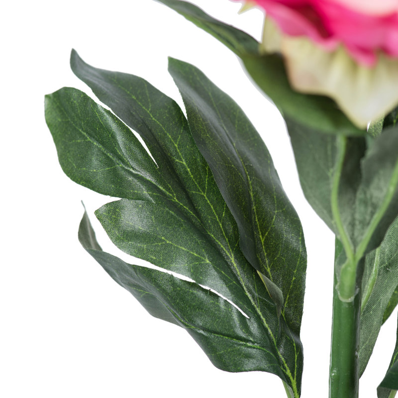Tige de pivoine artificielle 24 po, Rose