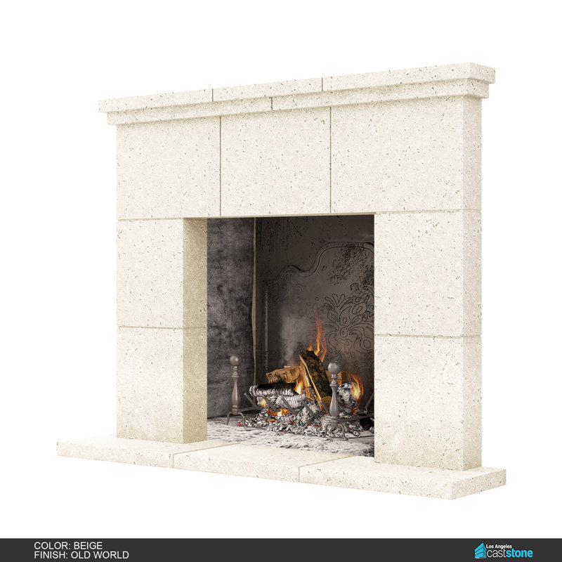 Tuscany Fireplace Surround, Old World Beige