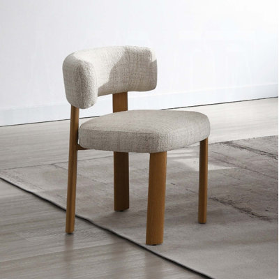 Comfortable Side Chairs with Padded Seat & Back Cushion (Set of 2)