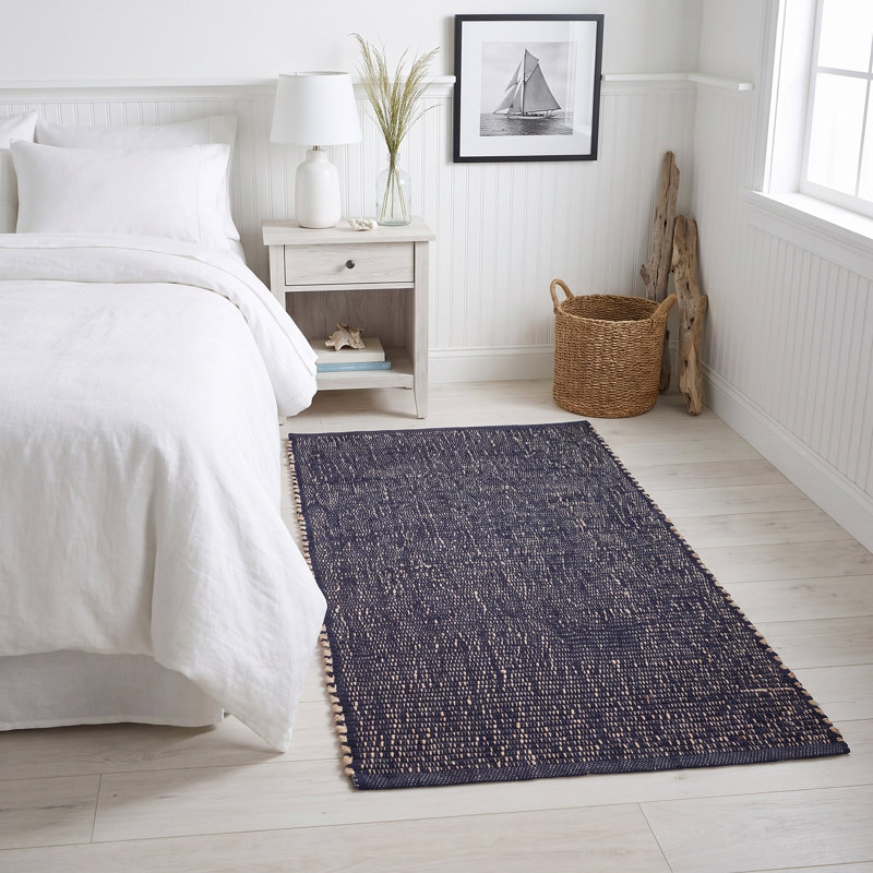 Tapis campagnard en jute et coton Colston, Rectangulaire 3 pi x 5 pi