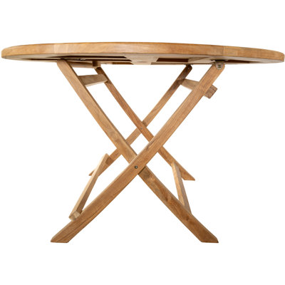 Nordic Teak - Joyanna Natural Teak Outdoor Foldable Round Dining Table 47''