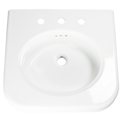 Nantucket Sinks 22-inch Fireclay Wallmount Console Bath Sink - White