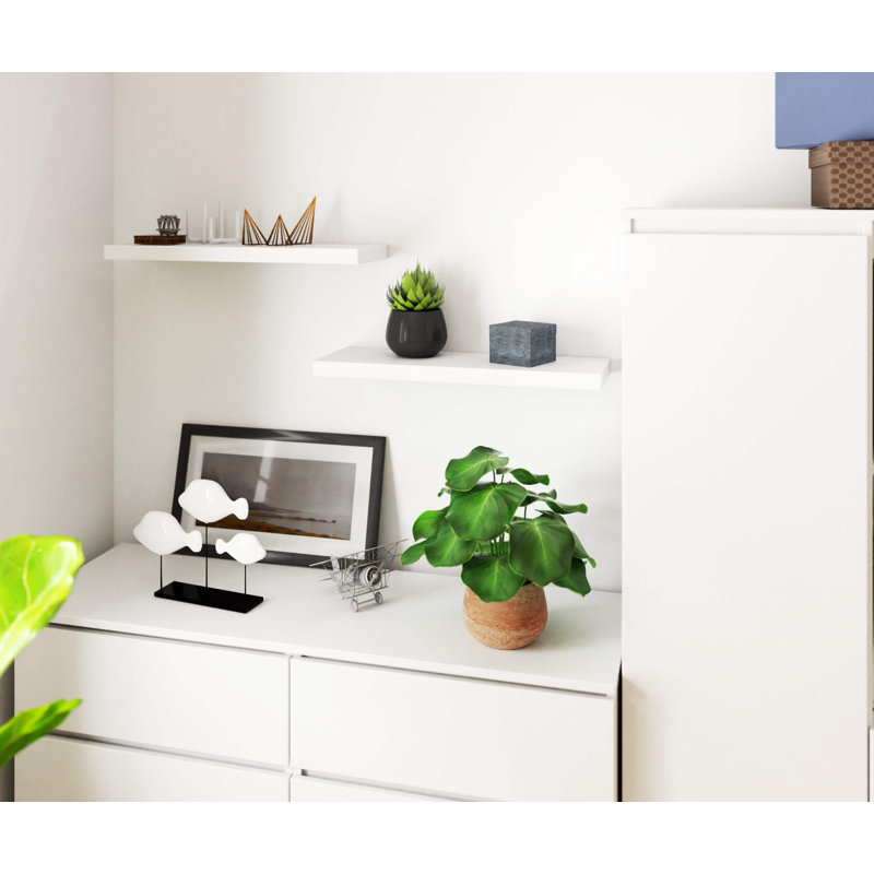 Rosemin Floating Shelf, 3.2cm H x 100cm W x 20cm D