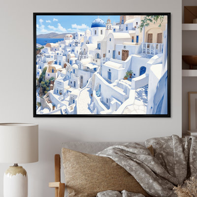 «Greek Santorini Odyssey III», reproduction d'art sur toile