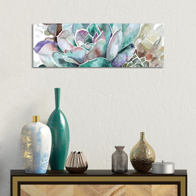 Desert Flower 1 Piece Wrapped Canvas Panoramic Wall Art