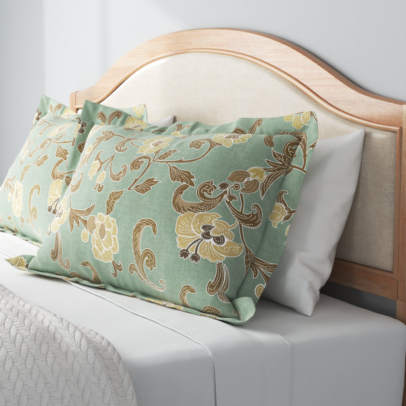 Cotton Floral Sham Set, Standard
