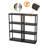 Gracious Living 4 Shelf Fixed Height Light Duty Storage Unit-65000918