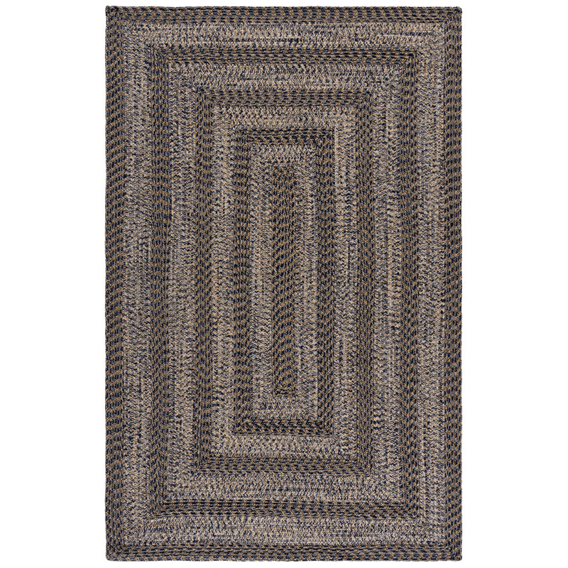 Braided 265 Hand Woven Performance Machine Washable No Pattern Rug, Rectangle 5' x 8'