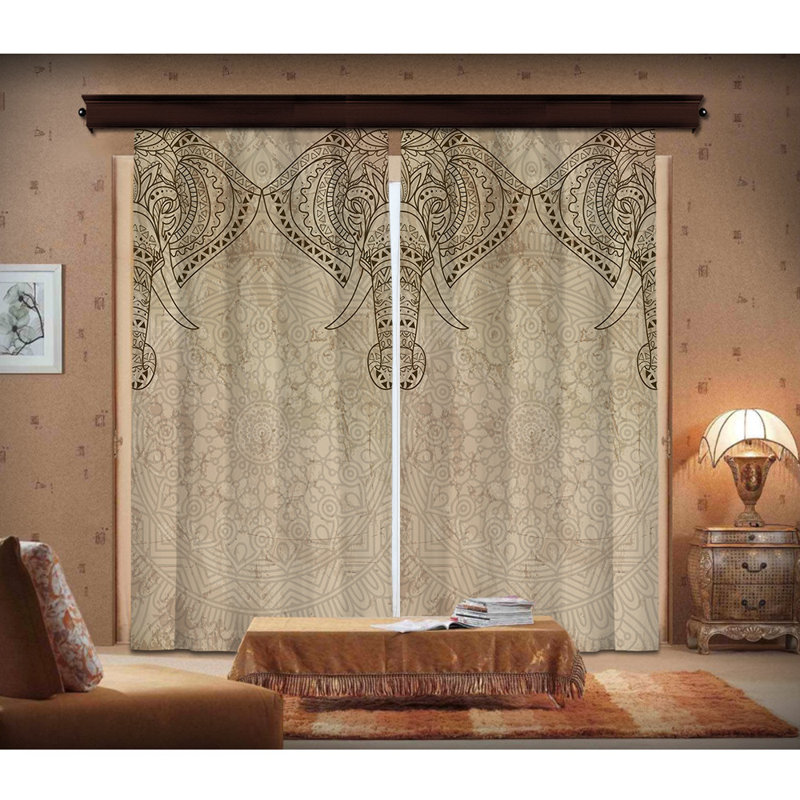 Ulker Room Darkening Curtain Single Panel