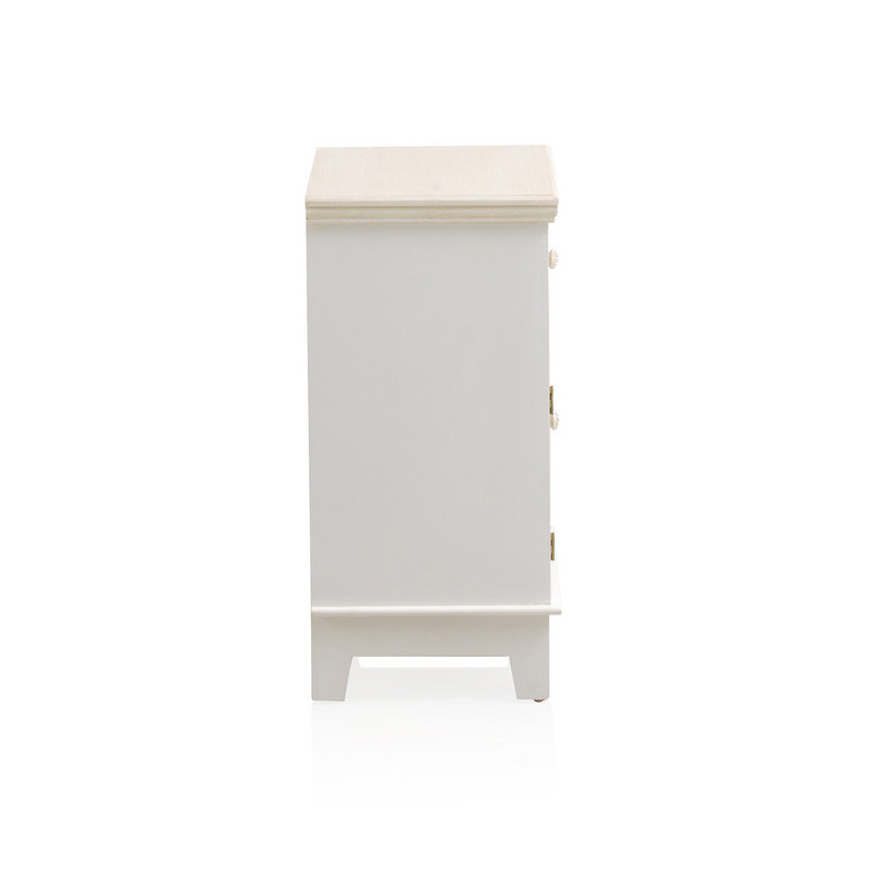 Carrubba 33cm W Solid + Manufactured Wood Bedside Table