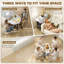 Round Metal Base Dining Table-455970576