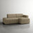 Berlare 2 - Piece Compression Upholstered Boneless Corduroy L-Shaped Modular Sectional Sofa Set – Fully Compressed, No Assembly Required-480882444-481251880