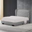 Lit tapissier en tissu, base de lit à hauteur réglable capitonnée-451481144-451481147