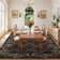 Floral Machine Washable Rugs for Living Room Non-Slip Farmhouse Accent Rug  Foldable Thin Indoor Carpet Stain-Resistant Modern Floor Mats for Bedroom, Nursery, Dining Room