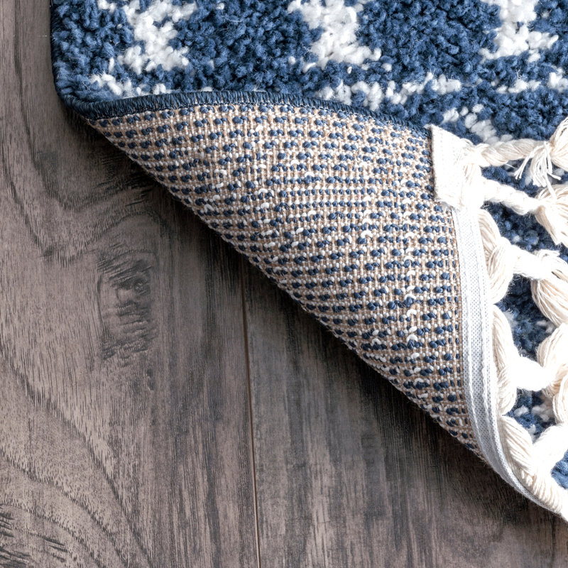 Armaghan Southwestern Blue Area Rug, Runner 2'8" x 8'