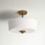 Plafonnier semi-encastré 3 lumières 14,75 po Ceron