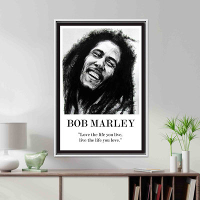 «Bob Marley», impression sur toile - Art musical inspirant pour la décoration intérieure, 1P