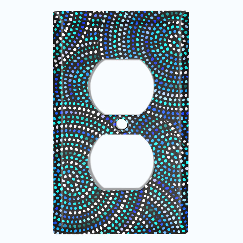 Patterned 1 - Gang Toggle Light Switch Standard Wall Plate