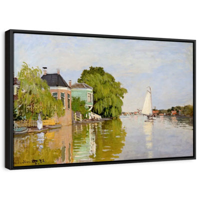 Houses On The Achterzaan 1871 Canvas Print