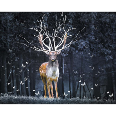 «Magical Deer» par Ata Alishahi, art mural sur toile