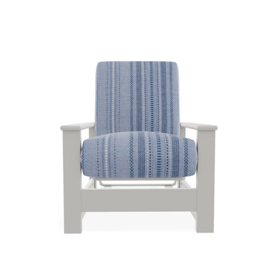Leeward Marine Grade Polymer Deep Seating Cushion Arm Chair with Hidden Motion
