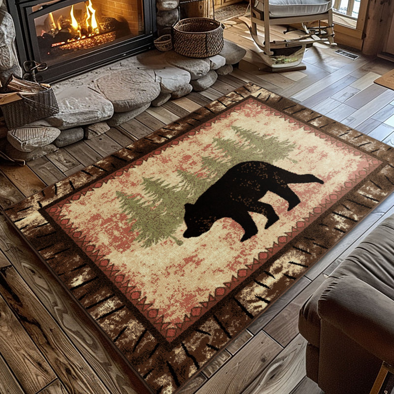 Southwestern Indoor Rug, Rectangle 3'11" x 5'3"