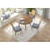 Tuscon Cowhide Chevron Area Rug in Cream