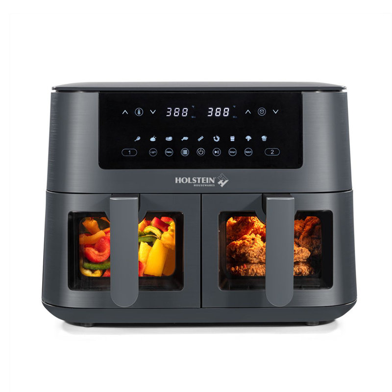 Holstein Housewares 8.4 Quarts Dual Air Fryer Air Fryer