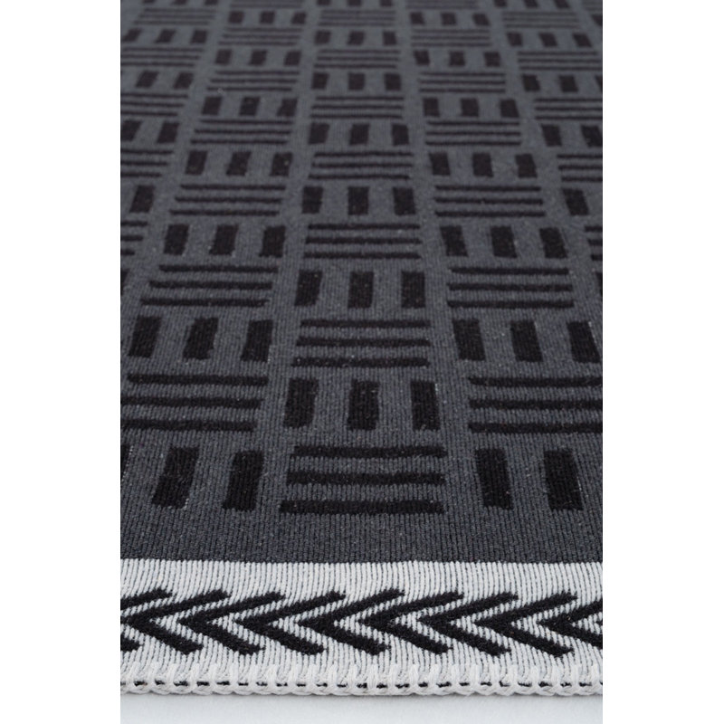 Rodd Geometric Cotton Machine Made Indoor / Outdoor Area Rug, Rectangle 2'5" x 5'10"