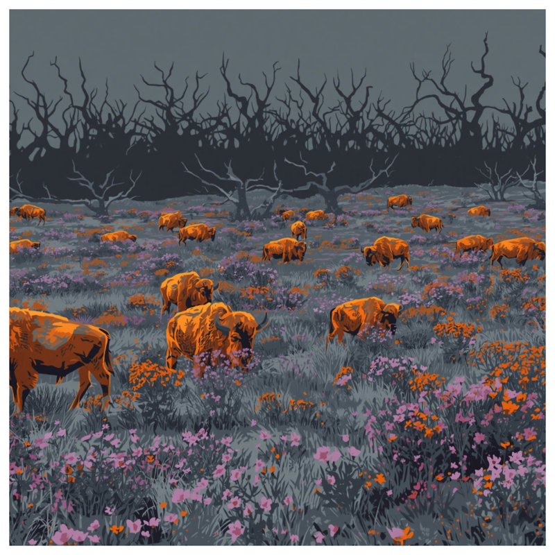 Tapis de bain Buffalo In Wildflowers Field, L 24 po x L 17 po