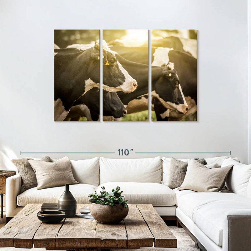 Brampt Holsteins Cows, 48" H x 74" W