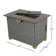 Square Steel Propane Smokeless Fire Pit Table with Lid