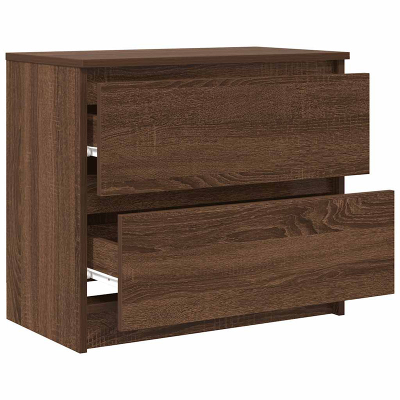  TV Cabinet 35x54 Cm Engineered Wood, Brown Oak, 60 cm