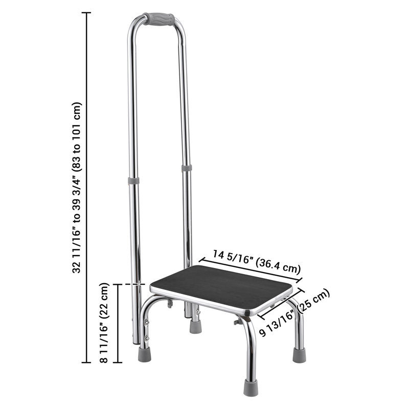 Raffa 1 - Yescom Step Stool with Handle 10 Level Height Adjustable Non Skid Rubber Platform