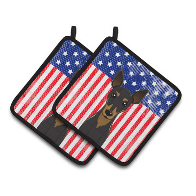 Caroline's Treasures American Flag Polyester Potholder