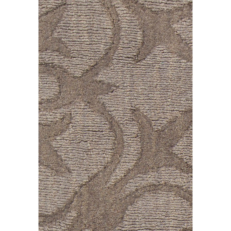 Tapis traditionnel taupe / brun Rekha, Rectangle 5 pi x 7 pi