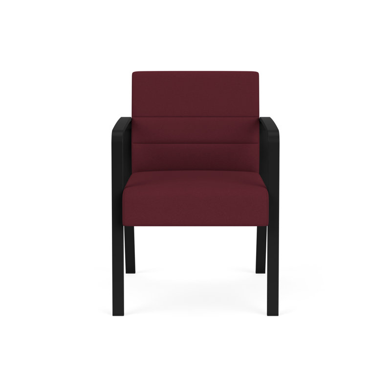 Cadre en métal pour chaise de réception Waterfall, Noir, Tissu vin ouvert