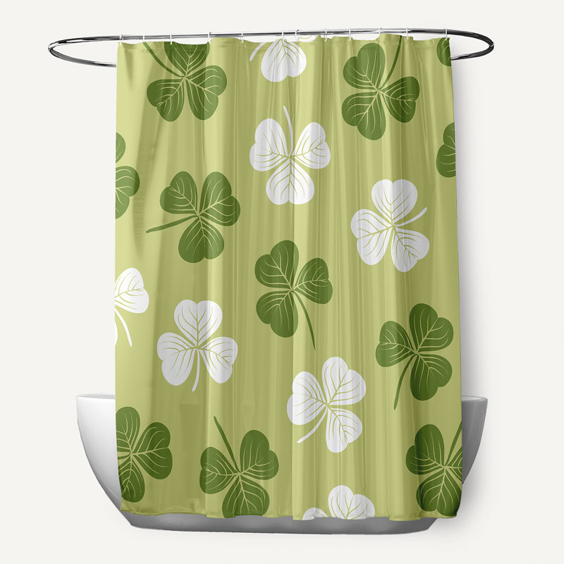 Rideau de douche simple Clairemarie, Vert clair