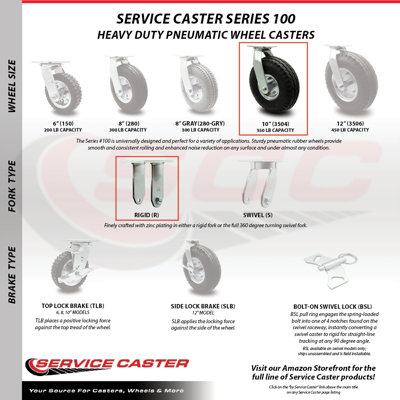 Pneumatic Rubber Caster