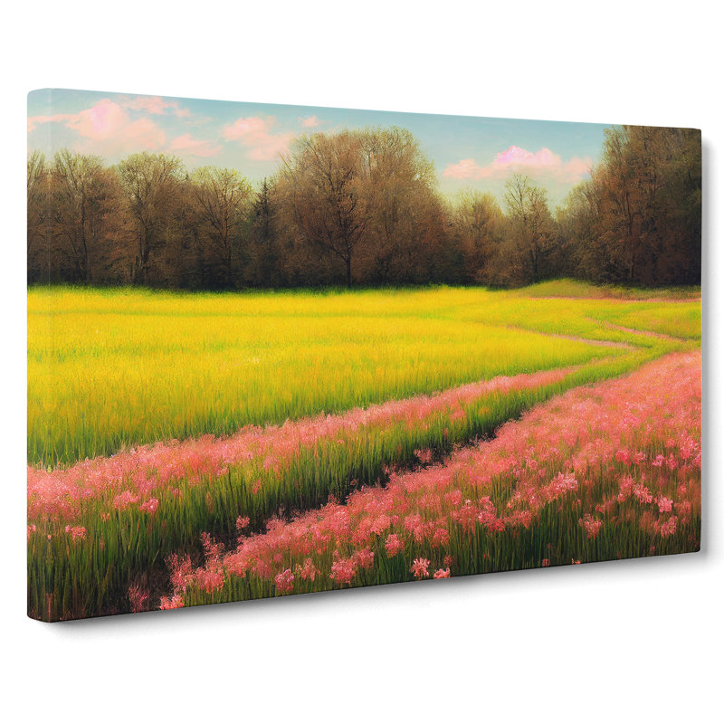 Spring Landscape Meadow Vol.2 - Wrapped Canvas, 35cm H x 50cm W x 3cm D