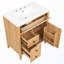 Meuble-lavabo en bois avec lavabo et tiroir basculant