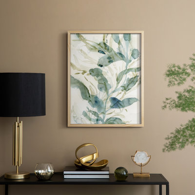 Underwater Botany III, reproduction encadrée - bois massif