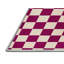 Tapis beige à carreaux lavable à la machine-581218016